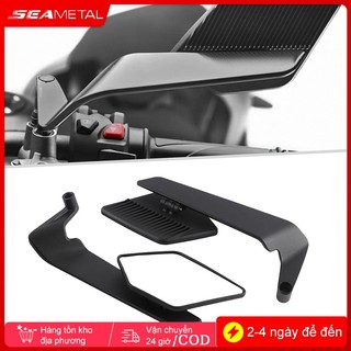 SEAMETAL Xe Máy Gương Chiếu Hậu Tầm Nhìn Độ Nét Cao Cánh Gió Có Thể Điều Chỉnh Xoay