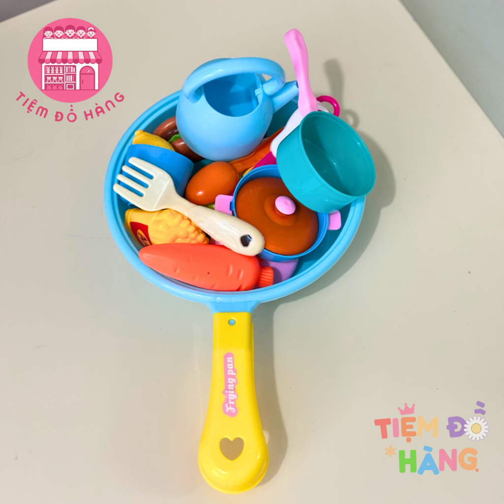 Bộ Đồ Chơi Nấu Ăn Nhà Bếp 15 Chi Tiết Cho Bé (Màu Ngẫu Nhiên)