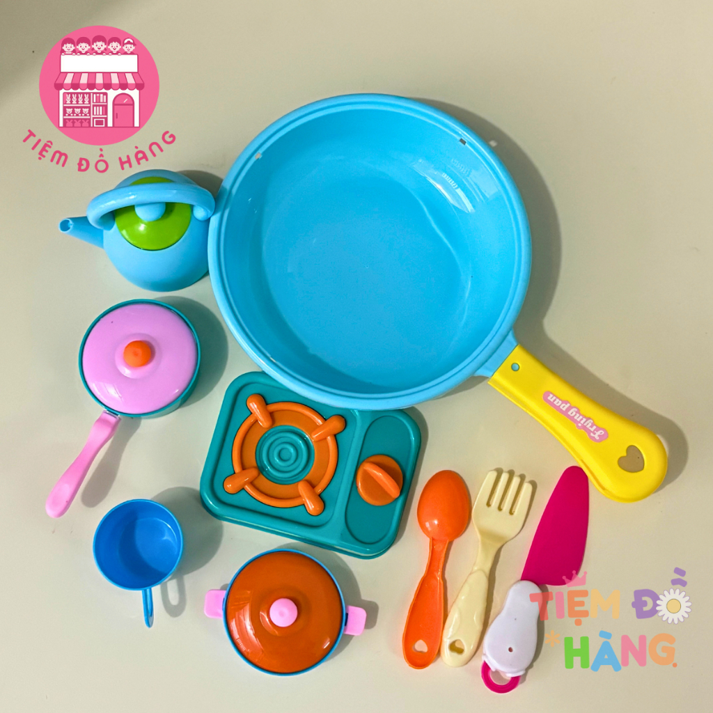 Bộ Đồ Chơi Nấu Ăn Nhà Bếp 15 Chi Tiết Cho Bé (Màu Ngẫu Nhiên)