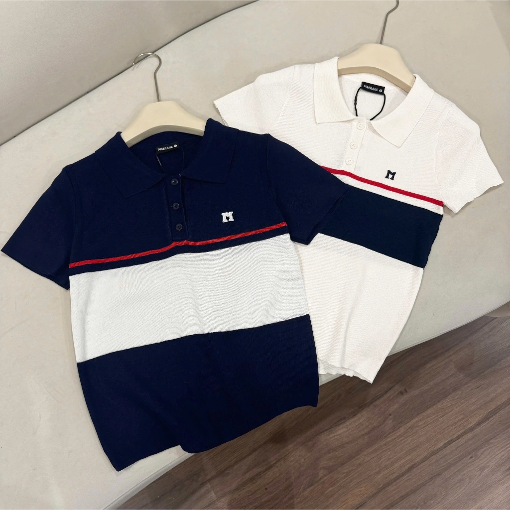 BST Áo Len Mirage Sọc To Kem Xanh Local Brand Chất Len Mongtoghi Mềm Mịn Thoáng Mát.