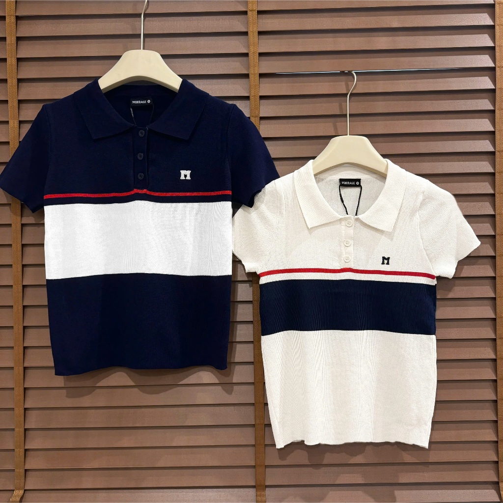 BST Áo Len Mirage Sọc To Kem Xanh Local Brand Chất Len Mongtoghi Mềm Mịn Thoáng Mát.