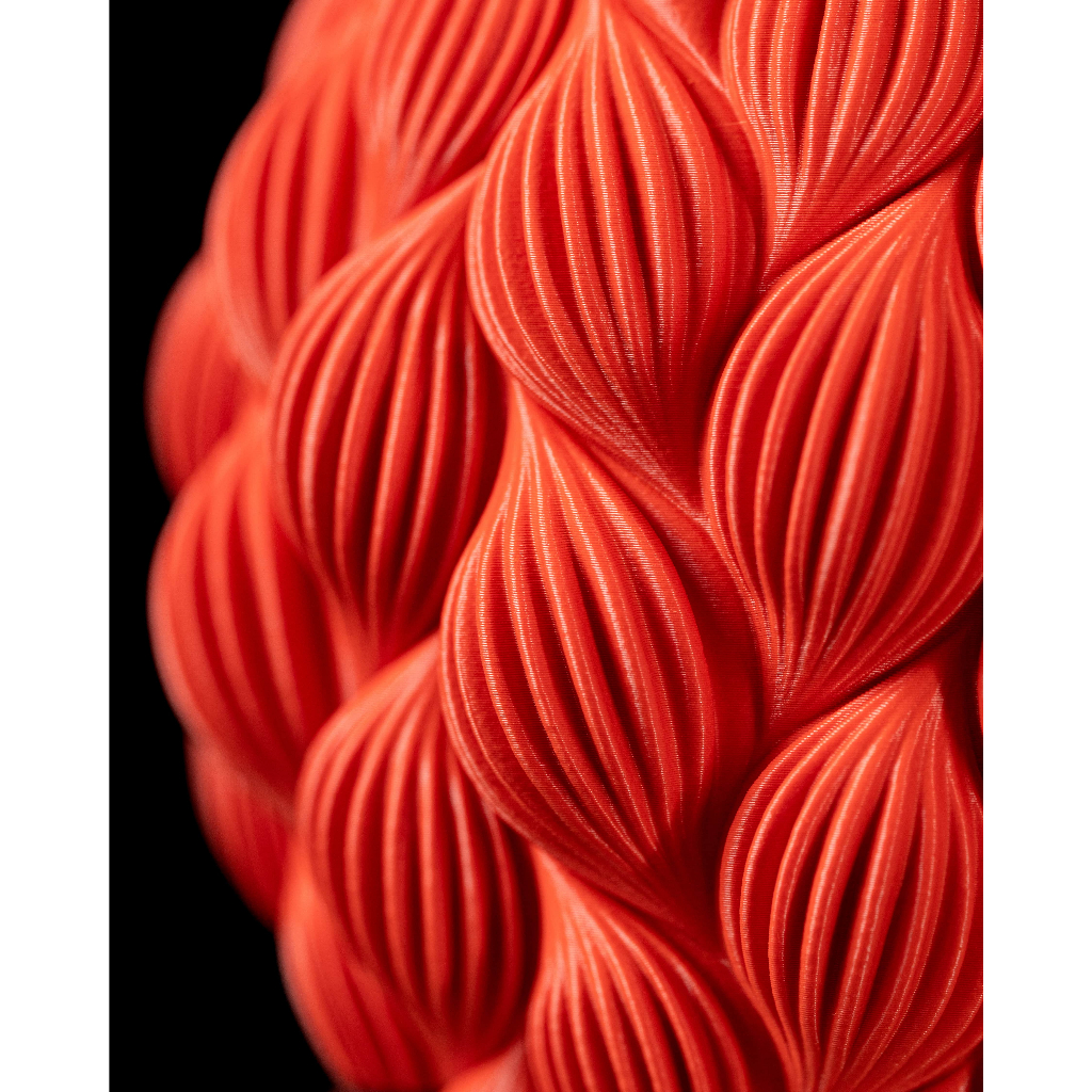 Chậu cây trang trí, tặng kèm nametag (quà tặng) - Mẫu Ripple - ArtPrint3D