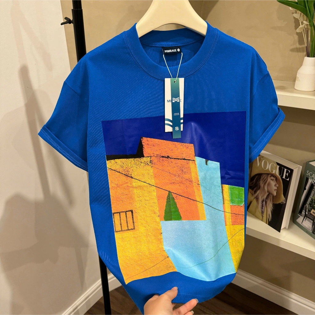Áo Thun Mirage Nhà Xanh Trendy Local Brand Chất 100% Cotton Mềm Mịn Thoáng Mát.