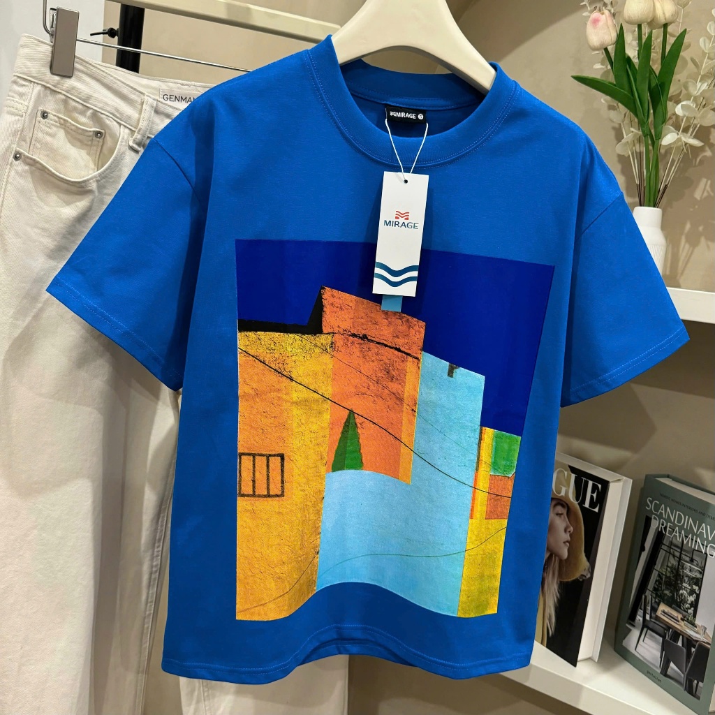 Áo Thun Mirage Nhà Xanh Trendy Local Brand Chất 100% Cotton Mềm Mịn Thoáng Mát.
