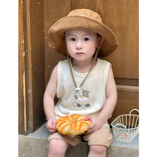 HONEY (6M - 6Y) Bộ quần áo sát nách thể thao cotton thoáng mát, thấm hút tốt 6 hoạ tiết đáng yêu 10kg đến 29kg