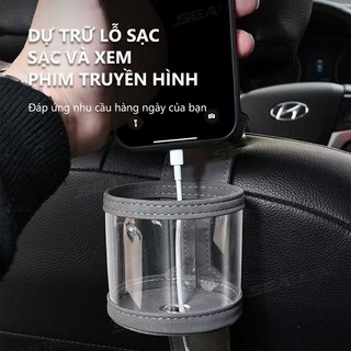 SEAMETAL Tựa Đầu Ô Tô Móc Đựng Đồ Uống Đa Năng Ghế Ngồi Ô Tô Móc Treo Đơn Đôi