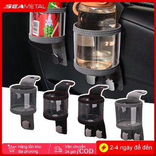SEAMETAL Tựa Đầu Ô Tô Móc Đựng Đồ Uống Đa Năng Ghế Ngồi Ô Tô Móc Treo Đơn Đôi