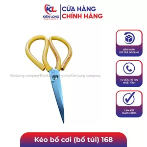 Kéo bổ cơi (bổ túi) 168 màu vàng siêu sắc, siêu bền, kéo vỏ thép không gỉ, dễ dàng cắt tỉa