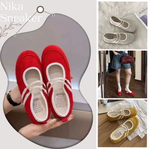 Giày Ballet, Giày Mary Jane Nữ Đế Thấp Mũi Tròn Quai Chun Đế Êm Mềm Dễ Phối || Mã N38