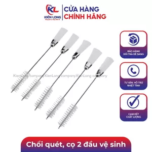 Chổi quét, cọ 2 đầu vệ sinh máy may dài 17cm, vệ sinh máy may và máy vắt sổ với 2 đầu cọ giá 2,5, 10 cái