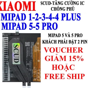 Pin Scud cho Xiaomi Mi pad/MiPad 1/MiPad 2/MiPad 3/Mi Pad4/MiPad 4 Plus/Mipad 5/Mipad 5 Pro