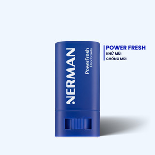 Lăn khử mùi cho nam dạng sáp hương nước hoa Nerman Power Fresh 18g