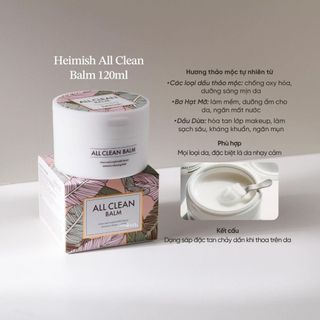 (Hàng Công TY) Sáp Tẩy Trang Heimish All Clean Balm Blister Sạch Sâu, Kiềm Dầu 120ml Duduhouse