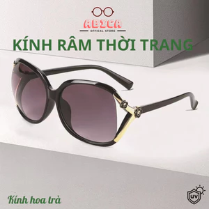 Kính râm mát thời trang nữ gọng kính hoa trà cá tính sang chảnh chống tia bức xạ chuẩn UV400 ABICA 280
