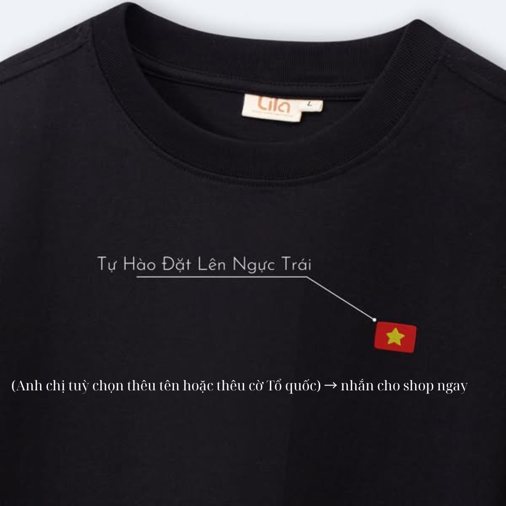 Áo thun nam nữ mẫu Độc lập Tự do Hạnh phúc, áo phông chất cotton mềm mịn thêu tên/cờ theo yêu cầu