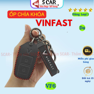 Ốp khoá, bao da chìa khóa xe Vinfast VF6 da màu sắc phong thủy làm đẹp bảo vệ chống xước chìa remote ô tô điện cao cấp