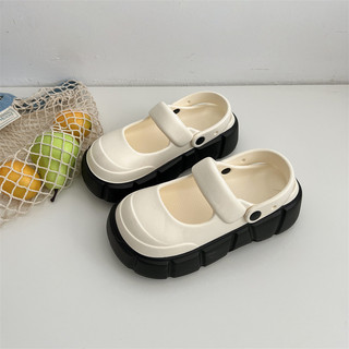 Dép sục nữ đế cao 5 cm form Mary Jane Trơn Basic Mita kiểu sandal quai hậu CS-176