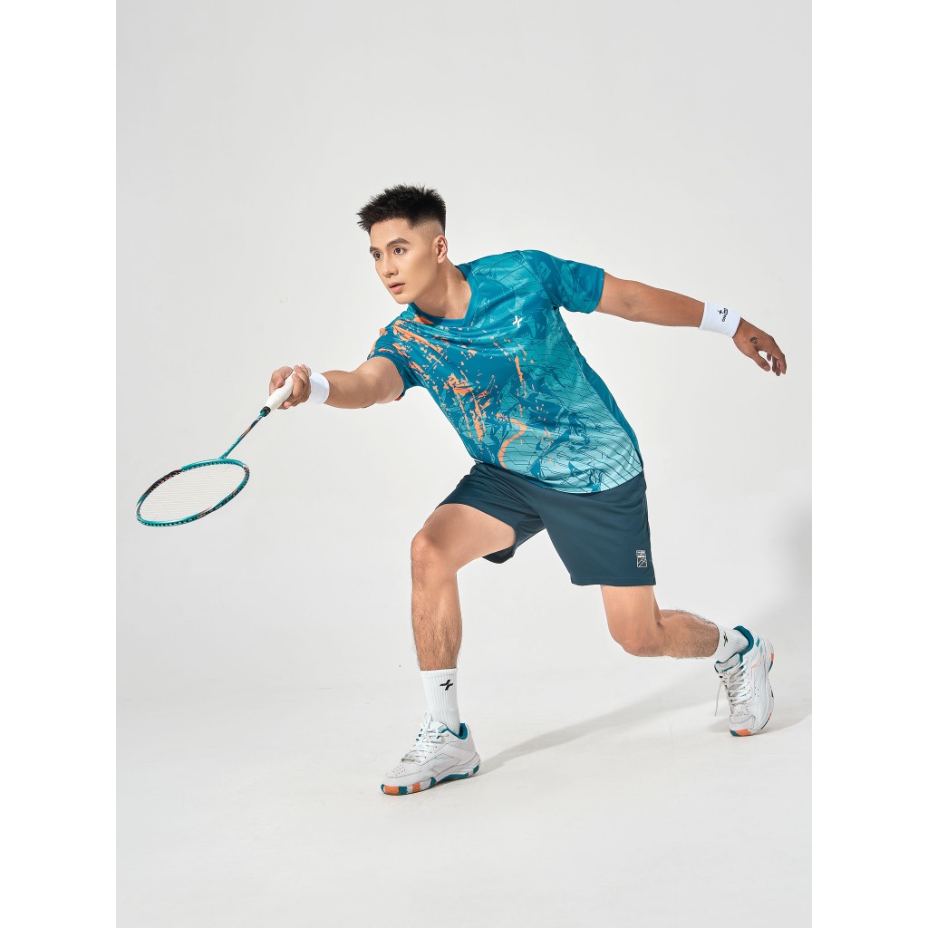 [TẶNG COMBO 2 TẤT]Set thể thao cầu lông pickleball tennis nam Áo IN Abstract Graphic thoải mái Coolmate