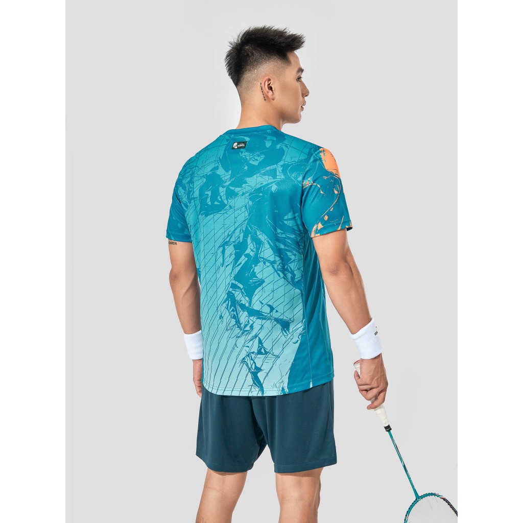[TẶNG COMBO 2 TẤT]Set thể thao cầu lông pickleball tennis nam Áo IN Abstract Graphic thoải mái Coolmate