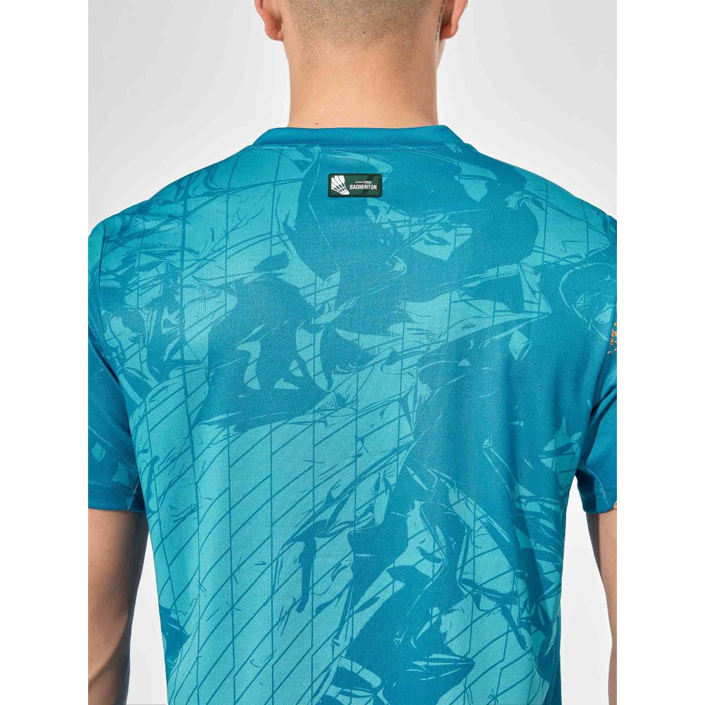 [TẶNG COMBO 2 TẤT]Set thể thao cầu lông pickleball tennis nam Áo IN Abstract Graphic thoải mái Coolmate