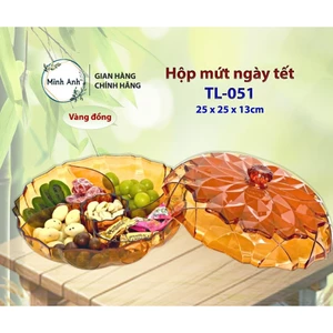 051 - Khay Đựng Mứt Tết Cánh Sen – Nhựa An Toàn, Thiết Kế Đẹp rẻ