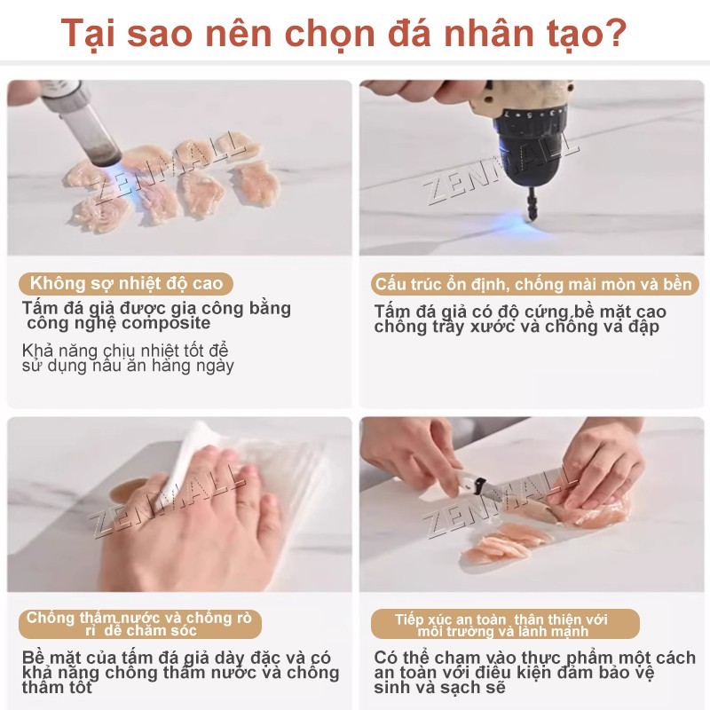 SUNNY Bàn trà giả đá phong cách Bắc Âu khung sắt sơn tĩnh điện phù hợp phòng khách hiện đại