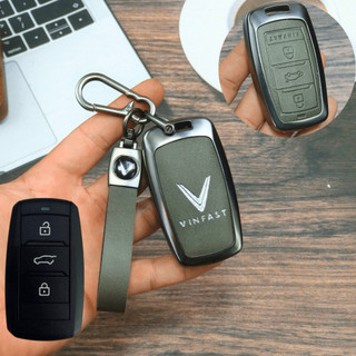 ốp chìa khoa Vinfast Limo Green chất liệu kim loại  phối da 2 mặt nhiều màu sắc trẻ trung,ốp chìa khoá Limo Green (ZLM)
