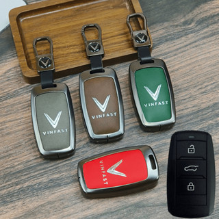 ốp chìa khoa Vinfast Limo Green chất liệu kim loại  phối da 2 mặt nhiều màu sắc trẻ trung,ốp chìa khoá Limo Green (ZLM)