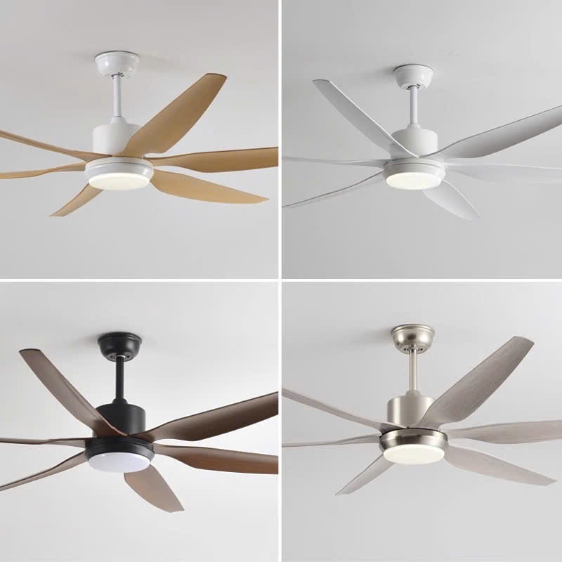 Quạt Trần Đèn 6 Cánh Nhựa ABS Màu Sắc Đa Dạng, Quạt Trần Trang Trí Phòng Khách, Phòng Ngủ Hiện Đại