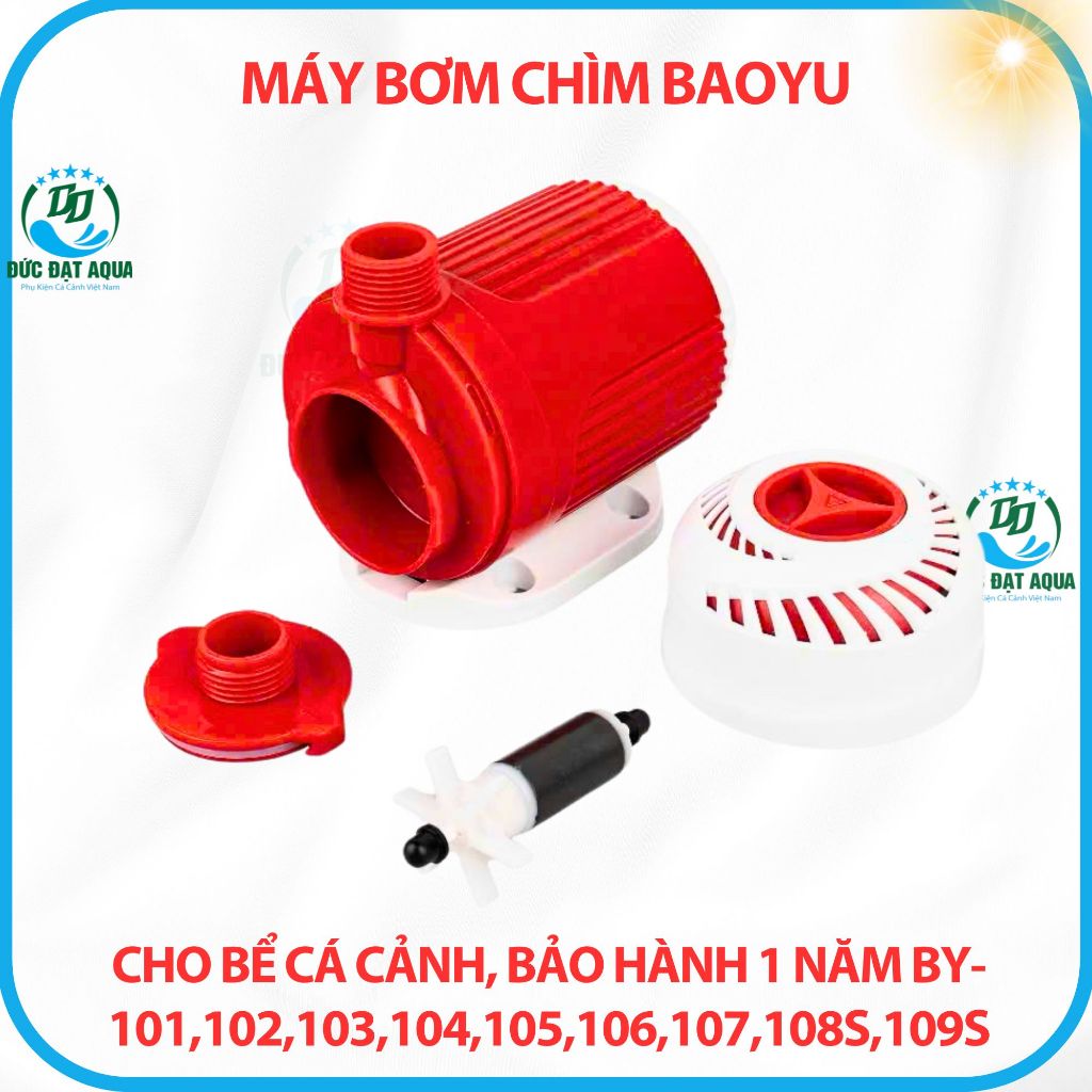 Máy Bơm Chìm Baoyu BY 109S, 108S, 107, 106, 105, 104, 103 Cho Bể Cá Cảnh,thủy sinh bảo hành 1 năm 7