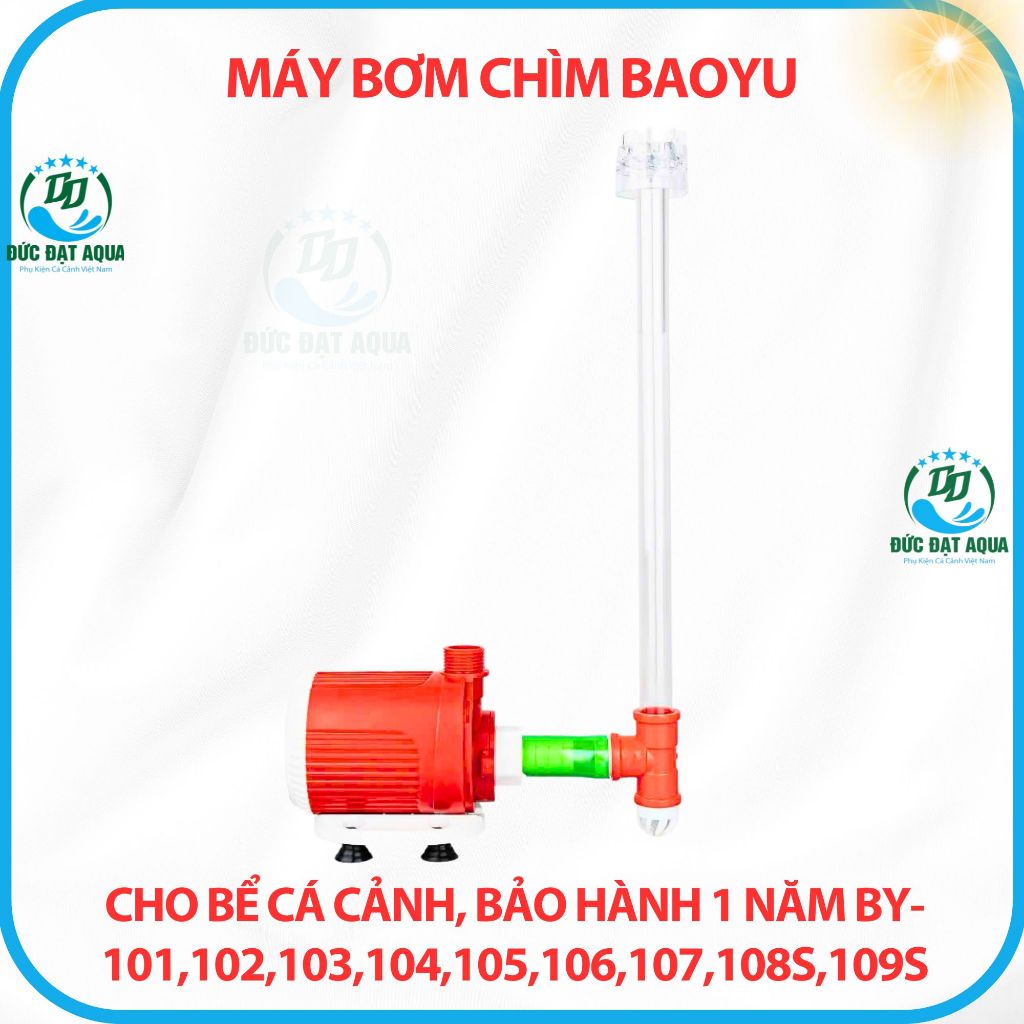 Máy Bơm Chìm Baoyu BY 109S, 108S, 107, 106, 105, 104, 103 Cho Bể Cá Cảnh,thủy sinh bảo hành 1 năm 6