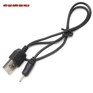 Dây sạc điện thoại Noki a chân kim DC 5V 2.0 x 0.6mm dài 1M