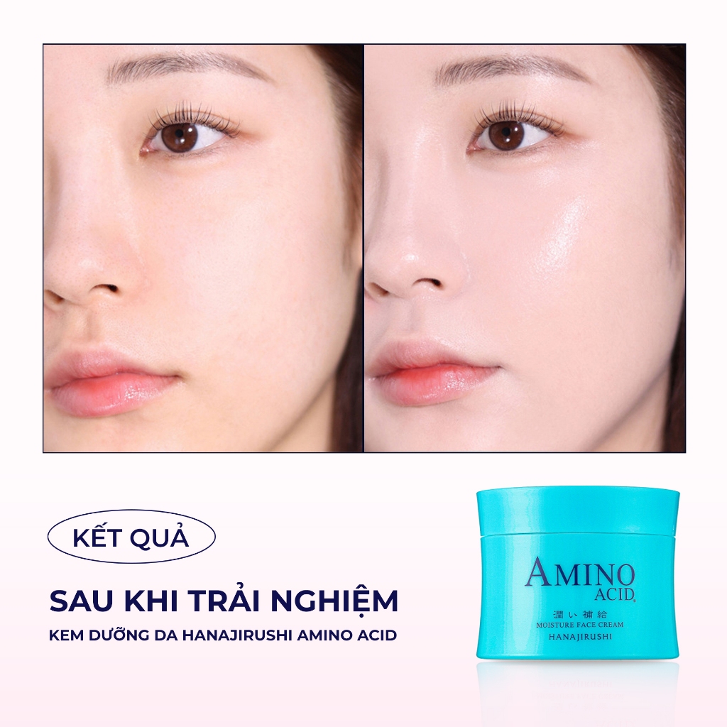 Kem Dưỡng Da nuôi dưỡng, phục hồi, làm đều màu da HANAJIRUSHI MOISTURE FACE CREAM 80g