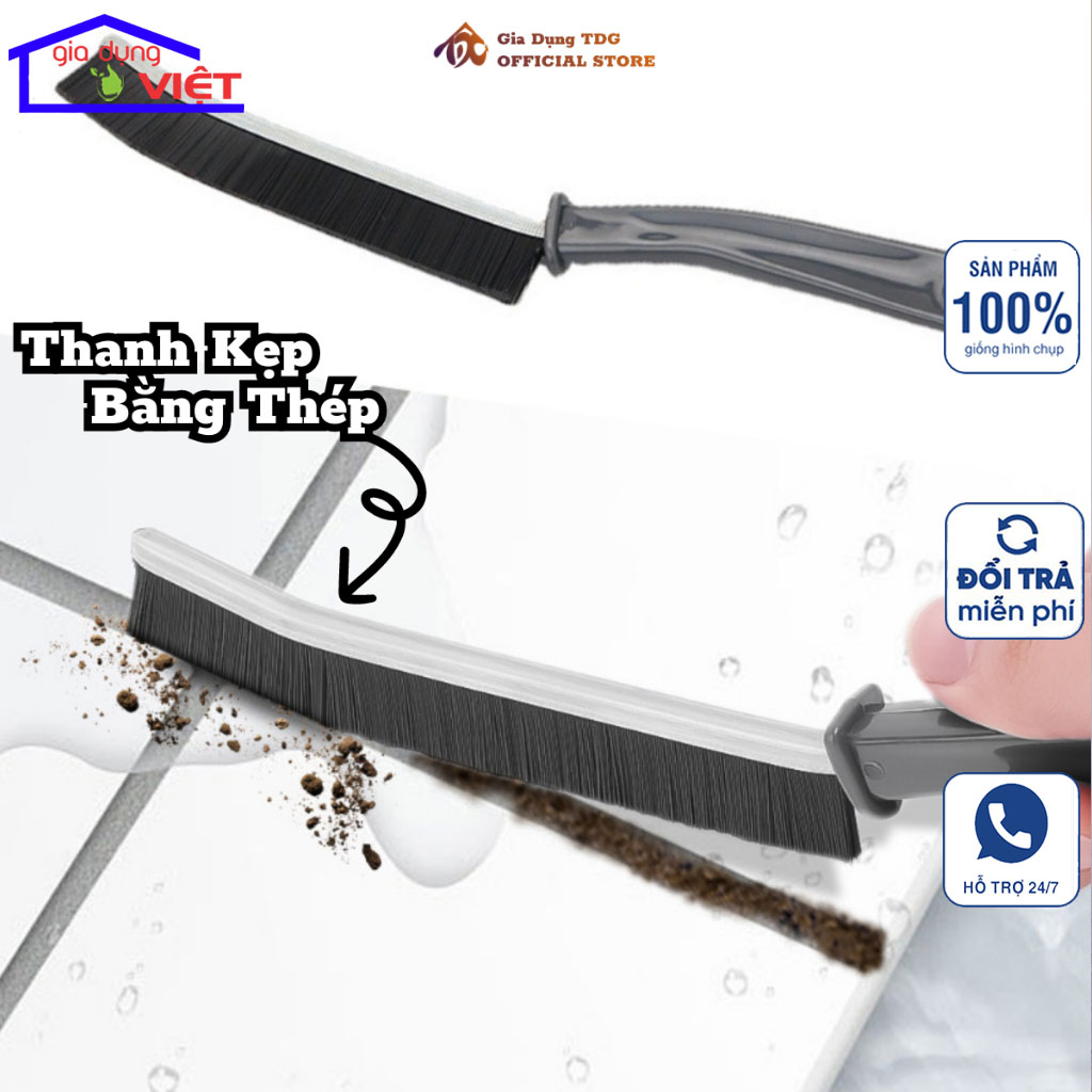 Bàn Chải Vệ Sinh Rãnh Cửa Sổ, Góc Nhà Bếp, Rãnh nhà tăm, Bồn vệ sin - Chổi vệ sinh nhỏ tiện ích