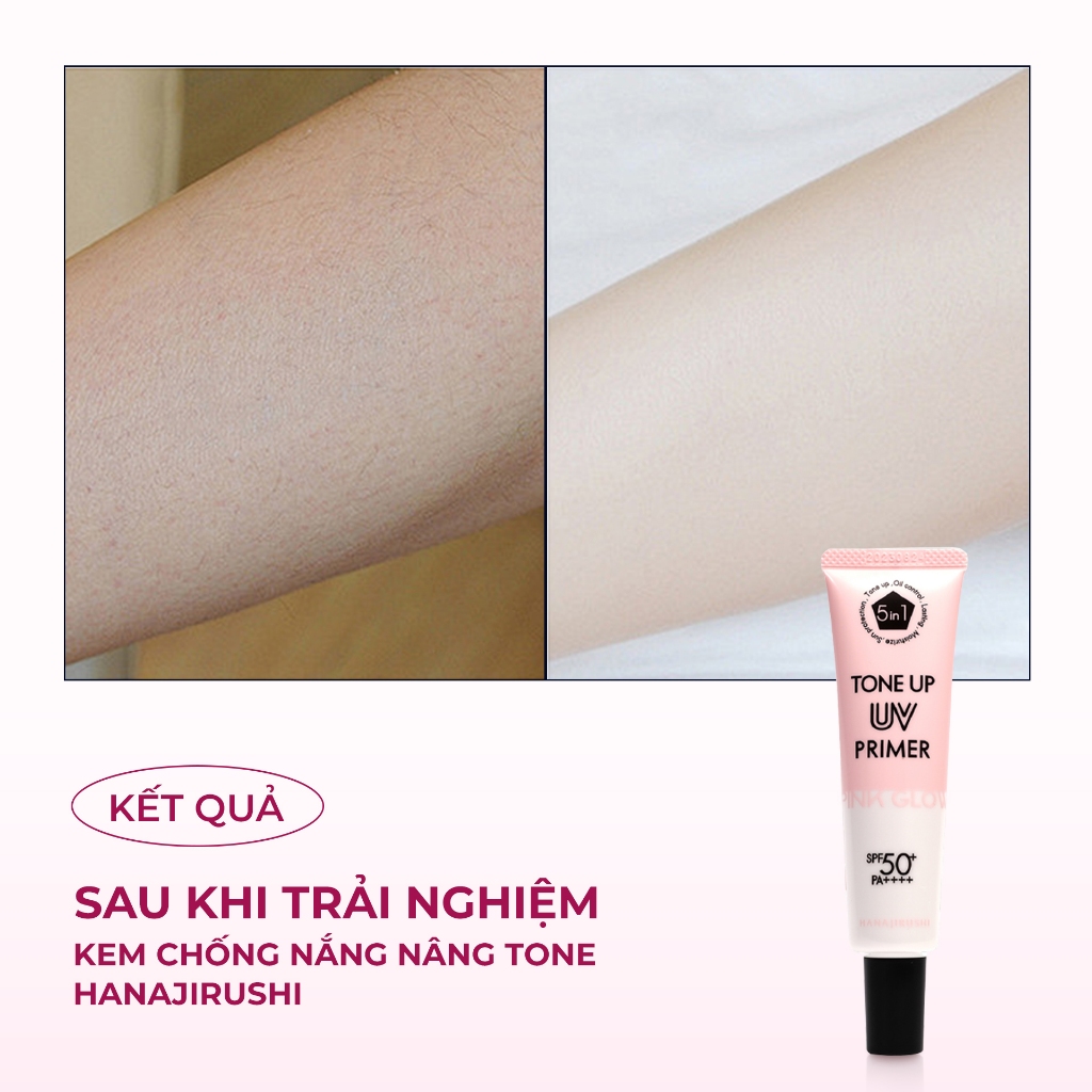 Kem Chống Nắng nâng tông, kiềm dầu PRIMER PINK GLOW