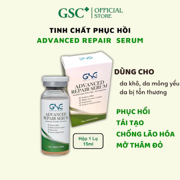 Serum phục hồi, tinh chất chống lão hóa, phục hồi, cấp ẩm, dưỡng da GSC ADVANCED REPAIR SERUM 15ml Chính hãng