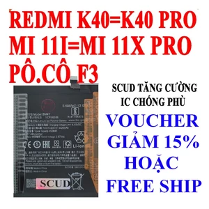 Pin Scud cho Xiaomi Redmi K40, Redmi K40 Pro, Poco F3, Mi 11i, Mi 11X Pro BM4Y - 4520mAh