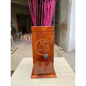 Ống Đựng Nhang Phúc Lộc Thọ , Gỗ Tự Nhiên