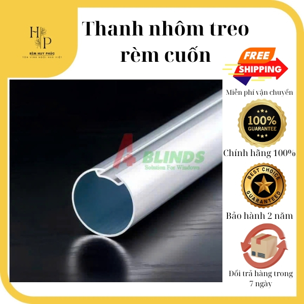 Thanh nhôm treo rèm cuốn,ống nhôm cuộn rèm phi 28mm và 38mm Rèm Huy ...