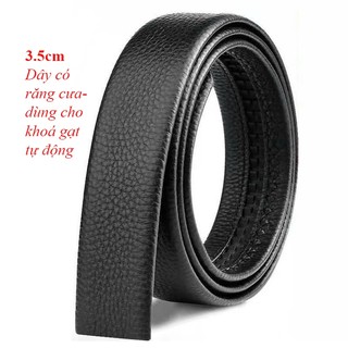 Thắt lưng nam không mặt khoá tự động và dùng cho khoá lăn bản rộng 3,5cm