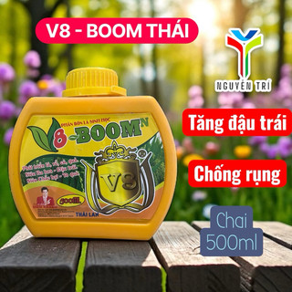 Phân Bón Lá Sinh Học 8-BOOM N Thái Lan 500ml - Dưỡng Chất Giúp Kích Mầm Hoa, Dưỡng Trái Non, To Củ Quả