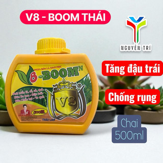 Phân Bón Lá Sinh Học 8-BOOM N Thái Lan 500ml - Dưỡng Chất Giúp Kích Mầm Hoa, Dưỡng Trái Non, To Củ Quả