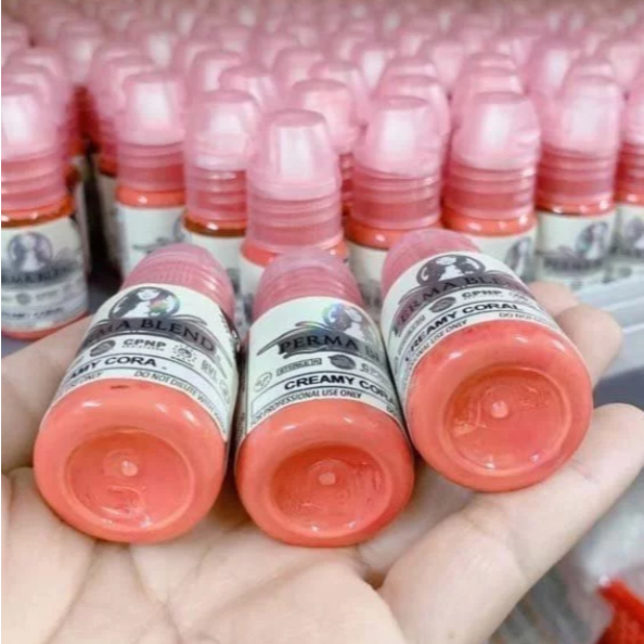 Mực hồng San Hô Perma Blend Angelica 18 phun xăm bong đậm