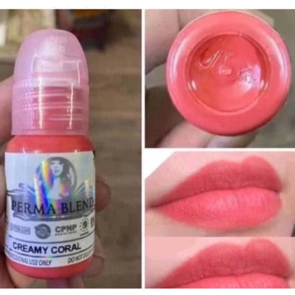 Mực hồng San Hô Perma Blend Angelica 18 phun xăm bong đậm