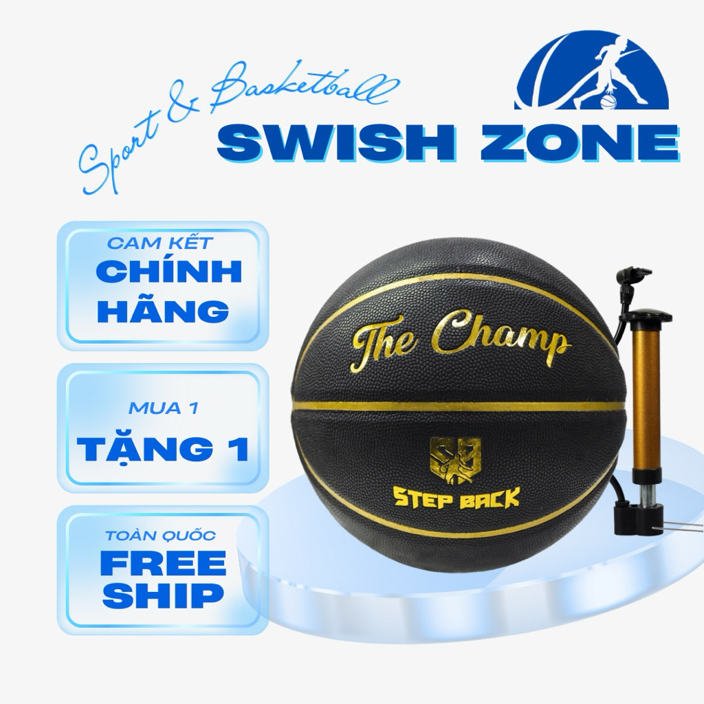 Bóng rổ da The Champ số 6 và số 7 StepBack, Banh bóng rổ size 6 và size ...