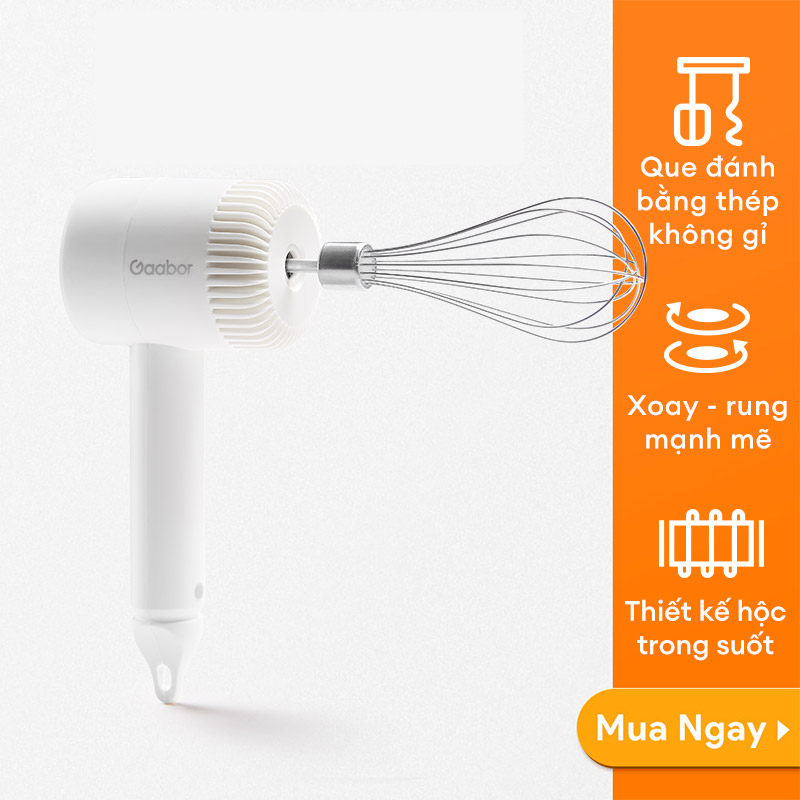 Máy đánh trứng, xay thực phẩm cầm tay Gaarbor GE-M03D