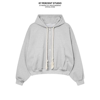 Áo Khoác Nỉ Hoodie Cotton Phối Dây Cách Điệu 67PERCENT / 67% - ZIP UP HOODIE LARGE FIT