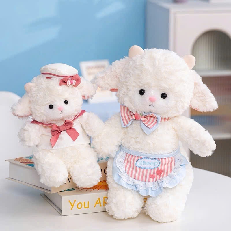 Gấu Bông Cừu Mặc Váy Ôm Bánh Kem
