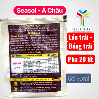 Phân Bón Lá Seasol Úc (Gói 15ml) - Chuyên Dùng Cho Thanh Long, Giúp Lớn Trái, Bóng Trái, Tai Xanh