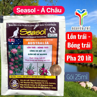 Phân Bón Lá Seasol Úc (Gói 15ml) - Chuyên Dùng Cho Thanh Long, Giúp Lớn Trái, Bóng Trái, Tai Xanh